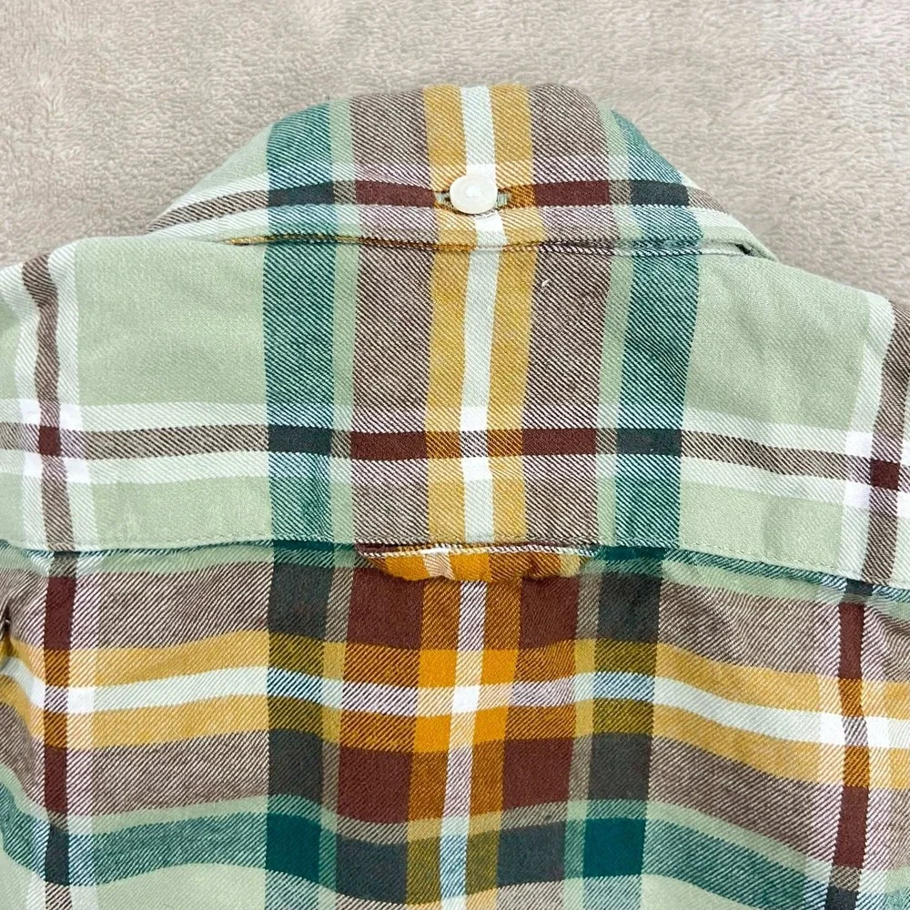 Janie and Jack Toddler Plaid Flannel Shirt and Corduroy Pants Set 2T Brown Green